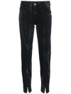 Givenchy Distressed High-rise Slim-leg Jeans In Black
