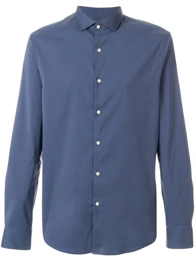 Michael Kors Classic Shirt In Blue
