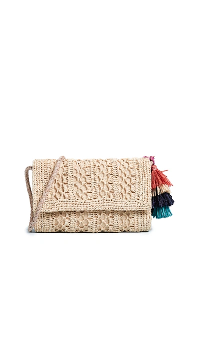 Mar Y Sol Anabel Crochet Cross Body Bag In Natural