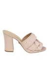 MICHAEL KORS SABOT BELLA MULE IN PINK LEATHER,10559844