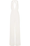 HALSTON HERITAGE CREPE HALTERNECK JUMPSUIT