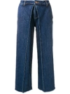 AALTO foldover wide leg jeans,A1DE180412828451