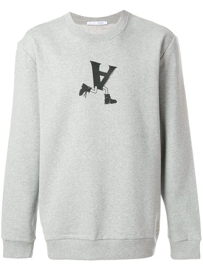 Alyx Unisex Printed Sweatshirt In Grey