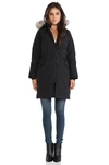 Canada Goose Kensington Parka With Coyote Fur Trim In Black
