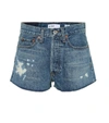 RE/DONE THE SHORT DENIM SHORTS,P00316495