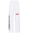OFF-WHITE PRINTED COTTON TRACKPANTS,P00312147