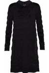 M MISSONI WOMAN JACQUARD-KNIT SHIRT DRESS BLACK,US 7789028783585210
