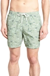 LACOSTE FLOWING PRINT SWIM TRUNKS,MH4204