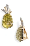 ALEXIS BITTAR LUCITE PINEAPPLE EARRINGS,AB81E013751