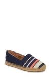 Ugg Reneda Stripe Espadrille Flat In Navy