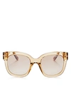 Tom Ford Women's Beatrix Square Sunglasses, 58mm In Shiny Light Brown/brown