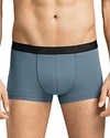 Hanro Men's Micro Touch Boxer Briefs In Smoke Blue