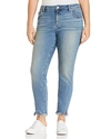 Lucky Brand Trendy Plus Size Ginger Frayed Skinny Jeans In Thoreau