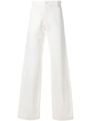 BAND OF OUTSIDERS BAND OF OUTSIDERS A-LINE TROUSERS - WHITE,TT000412765775