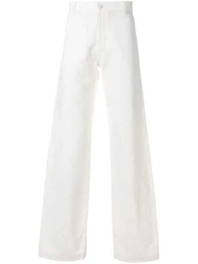 Band Of Outsiders A-line Trousers - White