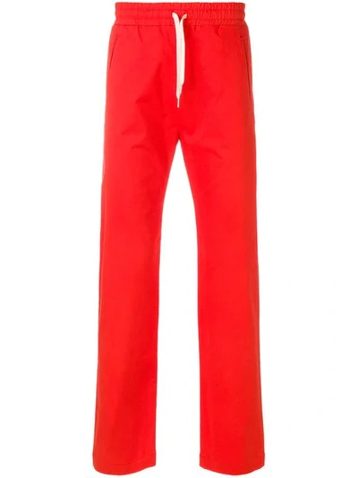 Band Of Outsiders Formal Track Trousers - Red