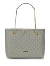 LOVE MOSCHINO Quilted Chain Tote,0400097381395