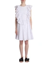 MSGM SHORT DRESS WITH BOW,10560634