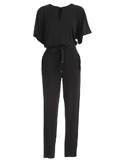 Michael Michael Kors Kimono Sleeve Jumpsuit In Black