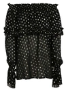 SAINT LAURENT POLKA DOT BLOUSE,10560543