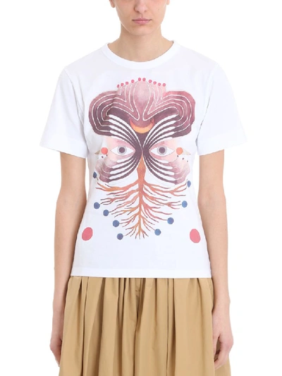 Chloé Short-sleeve Graphic-print Cotton Jersey T-shirt In White