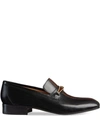 GUCCI LEATHER LOAFER WITH STRIPE,510104D3VF012848046