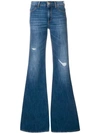 DONDUP faded distressed detail flared jeans,DP285DS107DR05T12834274