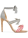 ALEXANDRE BIRMAN striped multi-strap sandals,B35145003912853387