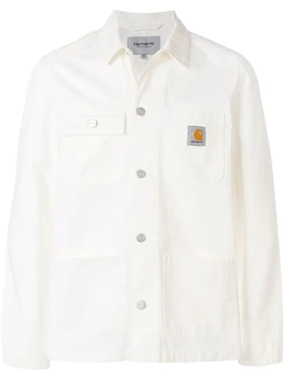 Carhartt Michigan Coat Organic Cotton Dearborn Canvas In White