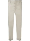 NEIL BARRETT fold up cuff trousers,BPA512NHG10112841697