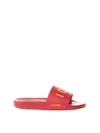 DSQUARED2 Dsquared2 Red Rubber Icon Slides,10561184