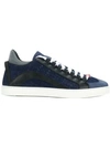 DSQUARED2 DSQUARED2 DENIM BARNEY SNEAKERS - BLUE,SNM00065330000312833691