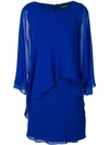 LAUREN RALPH LAUREN Apollonia Georgette dress,APOLLONIAGEORGETTEBLUERAIN13677012843179