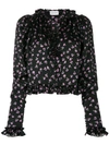 MAGDA BUTRYM floral print ruffle blouse,115518800712831788