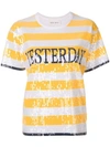 ALBERTA FERRETTI "Yesterday" sequined shortsleeved T-Shirt,J0710019512834690