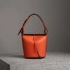 BURBERRY The Small Leather Bucket Bag,40729311