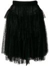 DSQUARED2 DSQUARED2 SEQUIN TULLE SKIRT - BLACK,S72MA0650S4865812808085