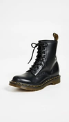 Dr. Martens' 1460 Leather Combat Boots In Black