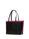 BURBERRY REVERSIBLE TOTE IN BLACK AND PINK FLUO,10561409