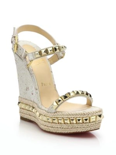 Christian louboutin cataclou wedge cheap