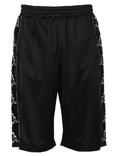 Marcelo Burlon County Of Milan X Kappa Short Trousers In Black-white |  ModeSens