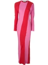 ATTICO striped fitted long dress,ATS1852208912851761