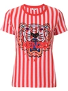 KENZO striped Tiger T-shirt,F852TS7354YF12859027