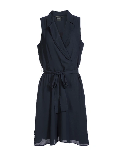 Armani Exchange Short Dresses In Dark Blue