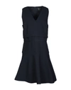 ARMANI EXCHANGE ARMANI EXCHANGE WOMAN SHORT DRESS MIDNIGHT BLUE SIZE 6 COTTON,34832653FH 1