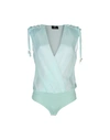 Elisabetta Franchi Silk Top In Light Green