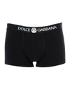 Dolce & Gabbana Two-way-stretch Cotton Jersey Boxers In Black