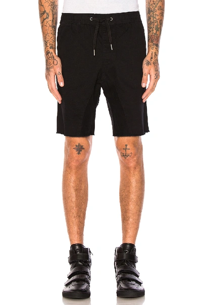 Zanerobe Men's Sureshot Cutoff Chino Shorts In Black