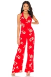 CLAYTON CLAYTON CATE JUMPSUIT IN RED.,CLYN-WC6
