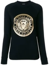 BALMAIN logo medallion sweatshirt,136915711I12833733